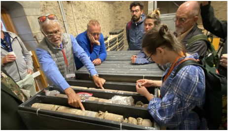 Visit to the core sample repository at the CIRIR facility