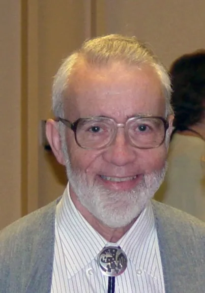 Bevan French at the MetSoc meeting in 2005 
(Photo Credit: D. Jalufka /C. Koeberl).